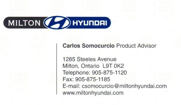Carlos @ Milton Hyundai